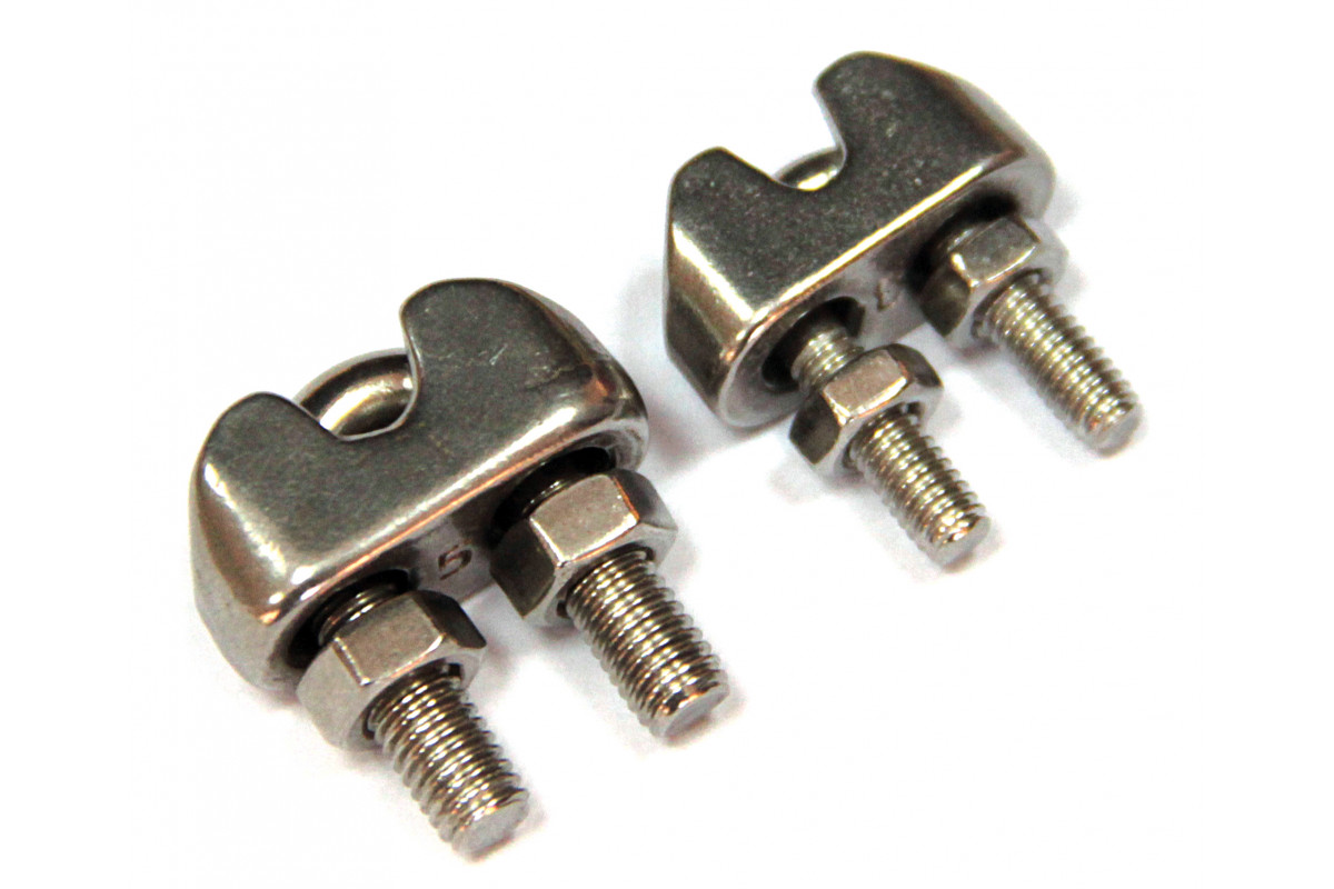 Зажим (хомут) для троса 4-5 мм